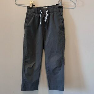 Boys Jcrew Gray Pants with elastic and tie waist. Size 4. Technical fabric